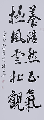 徐家荣作品3《养浩然正气 极风云壮观》